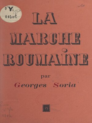cover image of La marche roumaine